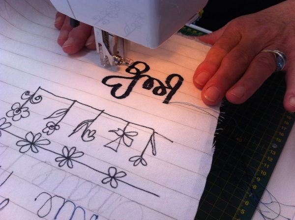Learning Free Motion Embroidery techniques - in pictures