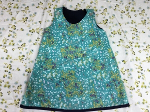 Little Girl's Reversible Pinafore Dress